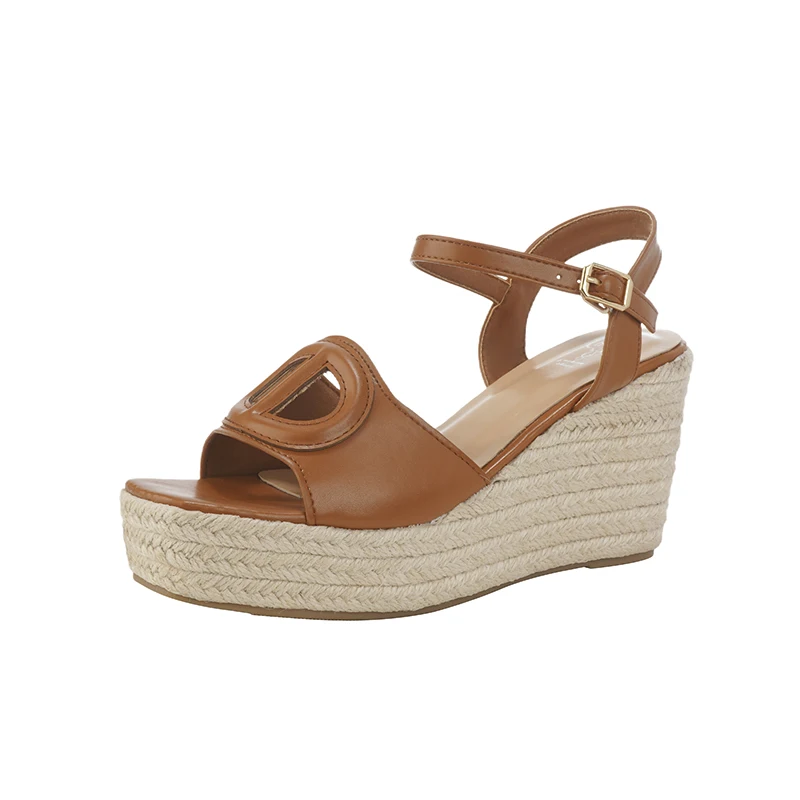 White Sandals Wedges Heels For Woman Weaving Bohemia Platform Shoes Summer Chunky Ladies Shoes Black Sandals Brown
White Sandals Wedges Heels For Woman Weaving Bohemia Platform Shoes Summer Chunky Ladies Shoes Black Sandals Brown