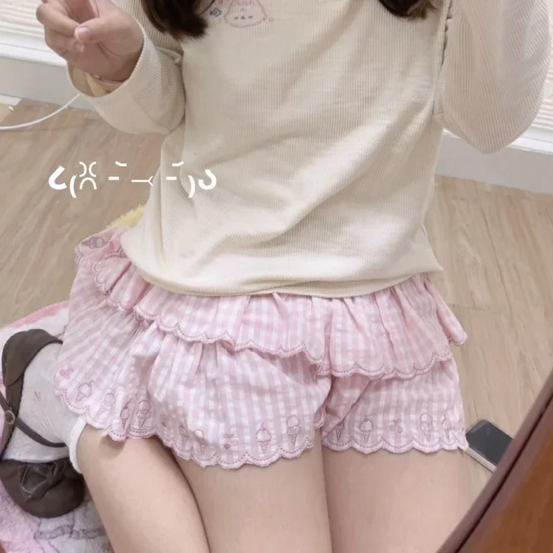 Pink Plaid Layered Mini Skirt Women Kawaii High Waisted A Line Skirt Pretty Style Japan Lolita Embroidered Flared Cute Skirt
Pink Plaid Layered Mini Skirt Women Kawaii High Waisted A Line Skirt Pretty Style Japan Lolita Embroidered Flared Cute Skirt