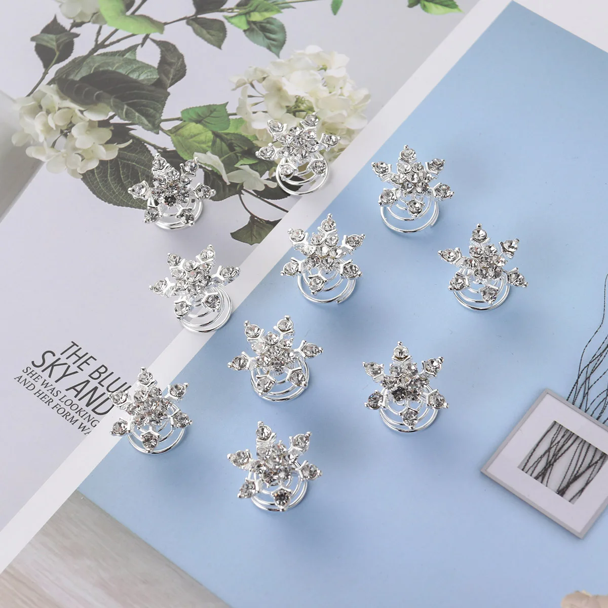 10pcs Rhinestone Spiral Hair Clips White For Women Wedding Party Updo Diy Hair Accessories Jewelry Making Tools
10pcs Rhinestone Spiral Hair Clips White For Women Wedding Party Updo Diy Hair Accessories Jewelry Making Tools