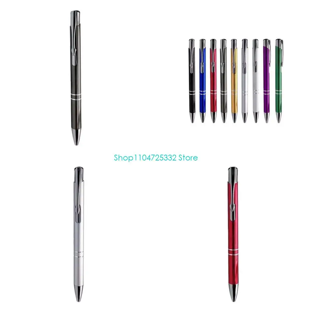 P5EA 10x Smooth Ballpoint Pen Work Pen with Super Soft Grip Pretty Journaling Pens 1.0 mm Black/Blue Metal Press Writing Pens
P5EA 10x Smooth Ballpoint Pen Work Pen with Super Soft Grip Pretty Journaling Pens 1.0 mm Black/Blue Metal Press Writing Pens