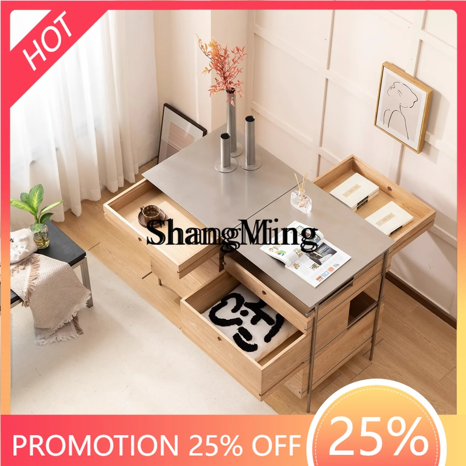 FG минималистичный сундук из цельного дерева из нержавеющей стали, комбинированный боковой шкаф для хранения вещей, боковой шкаф для гостиной, столовой
FG минималистичный сундук из цельного дерева из нержавеющей стали, комбинированный боковой шкаф для хранения вещей, боковой шкаф для гостиной, столовой