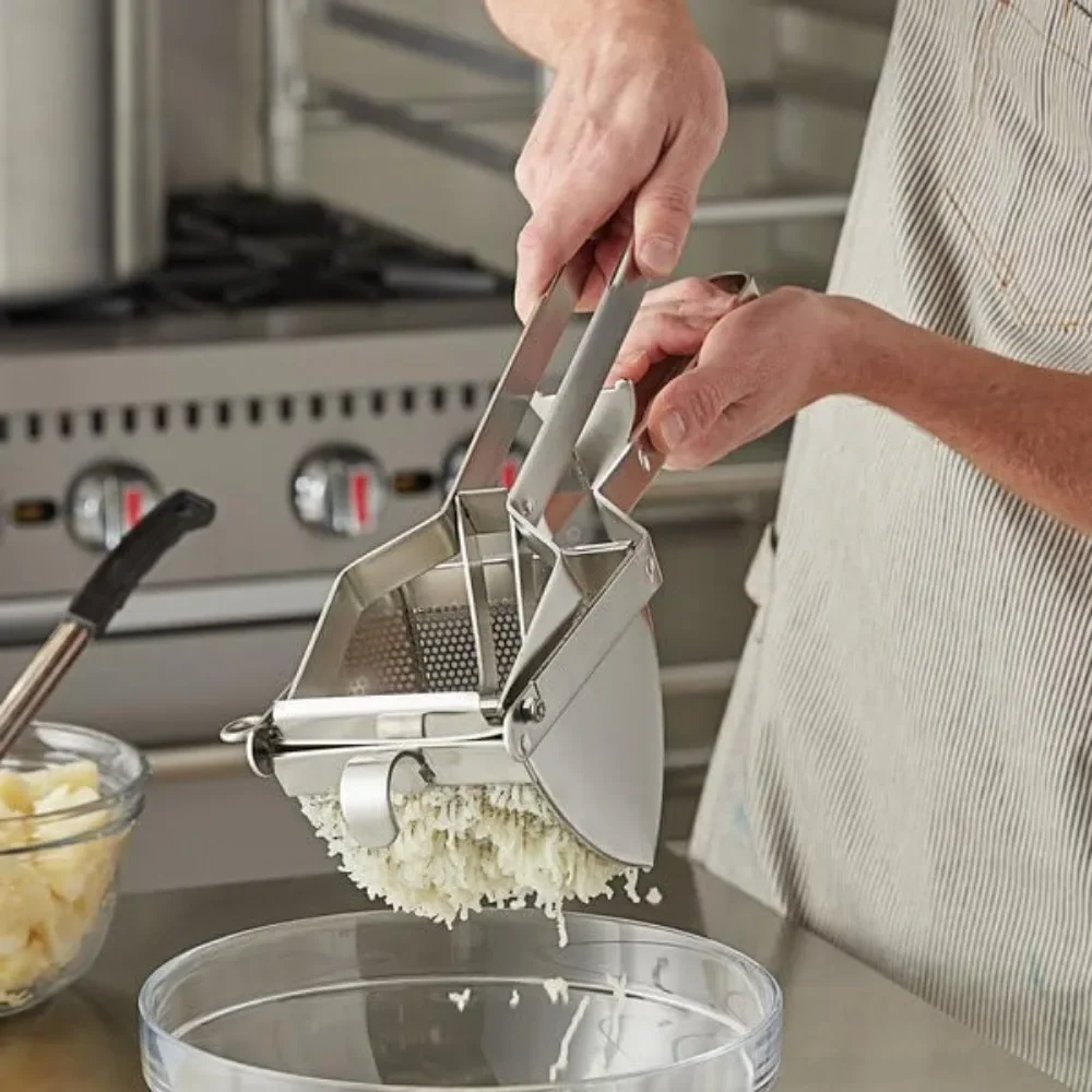 Stainless Steel Potato Ricer- Heavy Duty Stainless Steel Potato Masher and Ricer Kitchen Tool Press and Mash Kitchen Gadget
Stainless Steel Potato Ricer- Heavy Duty Stainless Steel Potato Masher and Ricer Kitchen Tool Press and Mash Kitchen Gadget