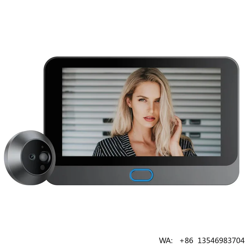 Smart Electronic Peephole Video Doorbell 4.3 Inch IPS Display WiFi Remote Monitoring Home Intercom With Camera
Smart Electronic Peephole Video Doorbell 4.3 Inch IPS Display WiFi Remote Monitoring Home Intercom With Camera