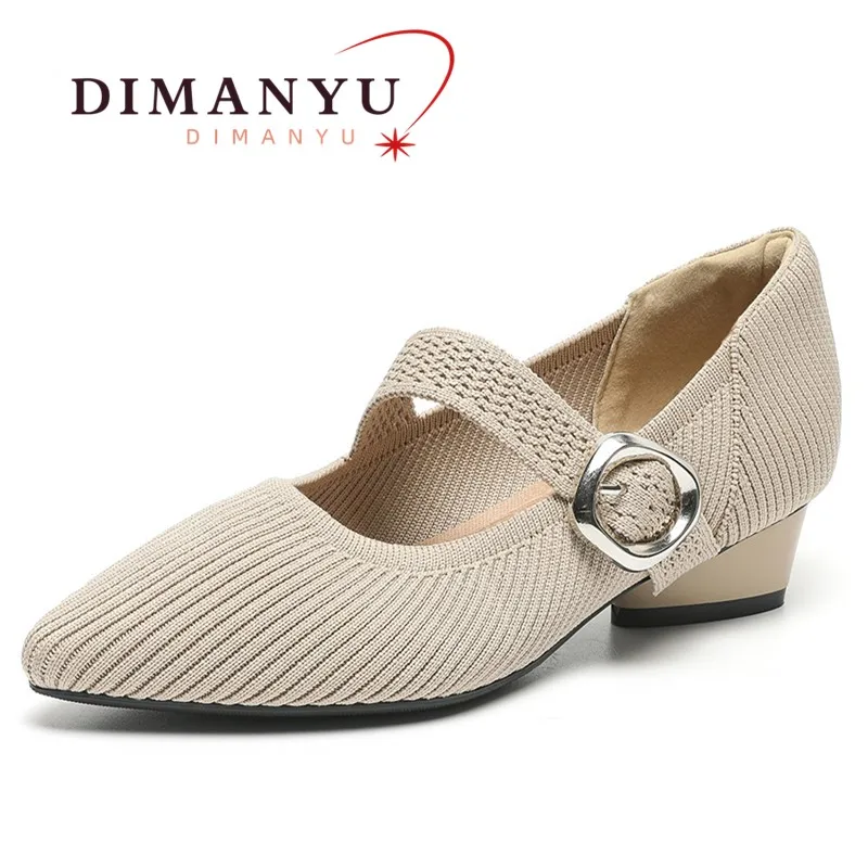 Women Mary Jane Shoes Pointed Toe 2024 Autumn New Shallow Ribbon Women Dress Shoes Large-size Knitted Mid-heel Shoes Ladies
Women Mary Jane Shoes Pointed Toe 2024 Autumn New Shallow Ribbon Women Dress Shoes Large-size Knitted Mid-heel Shoes Ladies