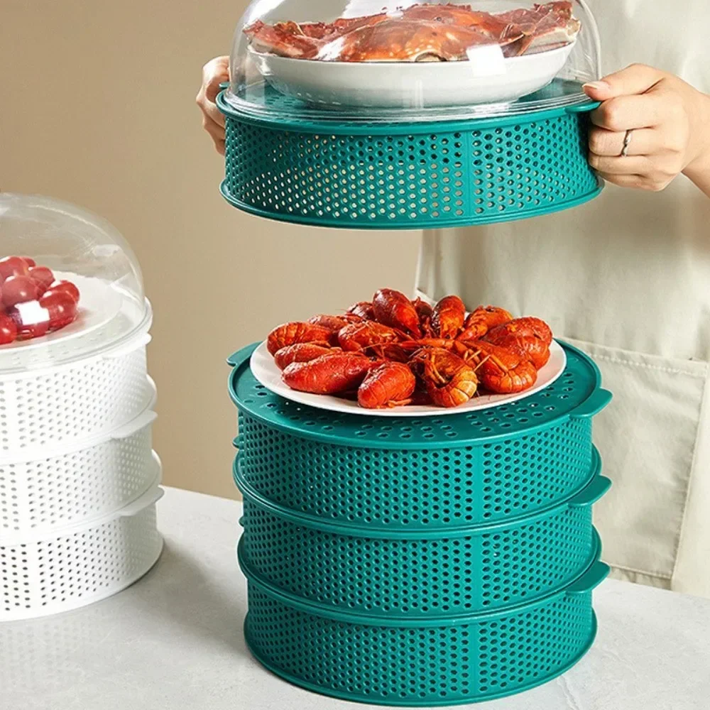 Reusable 6 Layer Table Food Cover Multifunctional Food Cover Storage Tray Outside Draining Basket with Lid Kitchen Tools
Reusable 6 Layer Table Food Cover Multifunctional Food Cover Storage Tray Outside Draining Basket with Lid Kitchen Tools