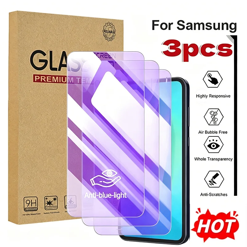 3 Pcs for Galaxy A12/ A13/A16/A17/A36/A56 High Transparency Blue Light Filter, Wear-Resistant Surface, Long-Lasting Durability
3 Pcs for Galaxy A12/ A13/A16/A17/A36/A56 High Transparency Blue Light Filter, Wear-Resistant Surface, Long-Lasting Durability