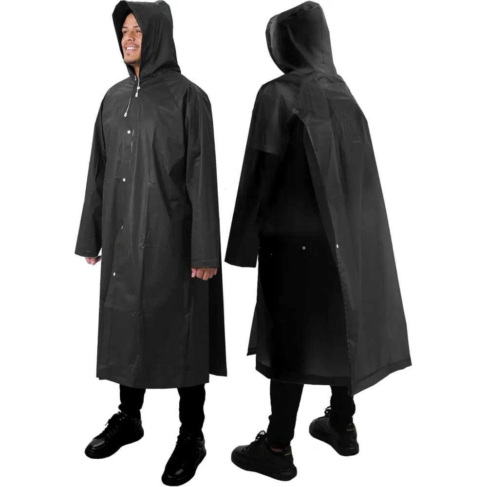 ANYOO, комплект из 2 дождевых пончиков для взрослых, многоразовые плащи с капюшоном и шнурком для экстренной помощи для мужчин и женщин
ANYOO, комплект из 2 дождевых пончиков для взрослых, многоразовые плащи с капюшоном и шнурком для экстренной помощи для мужчин и женщин