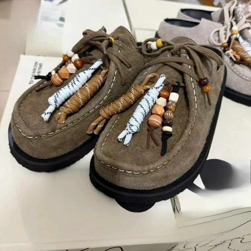 Women Men Clogs Cow Suede Leather Slip on Mules Slippers Summer Slip on Flats Male Low-heeled Comfort Lace Up Soft Loafers
Women Men Clogs Cow Suede Leather Slip on Mules Slippers Summer Slip on Flats Male Low-heeled Comfort Lace Up Soft Loafers