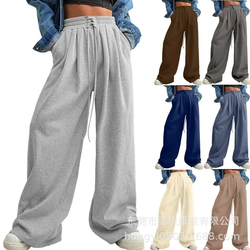 Women's Sports Casual Pants Spring Summer Fashion New Design Drawstring Elastic Waist Long Pants for Women
Women's Sports Casual Pants Spring Summer Fashion New Design Drawstring Elastic Waist Long Pants for Women