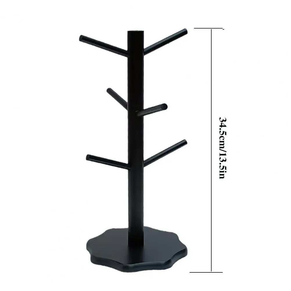 34.5cm Bamboo Cup Holder Tree 6 Hooks Coffee Mug Rack Non-Slip Cup Stand Easy Install Mug Organizer Stand For Kitchen Counter
34.5cm Bamboo Cup Holder Tree 6 Hooks Coffee Mug Rack Non-Slip Cup Stand Easy Install Mug Organizer Stand For Kitchen Counter