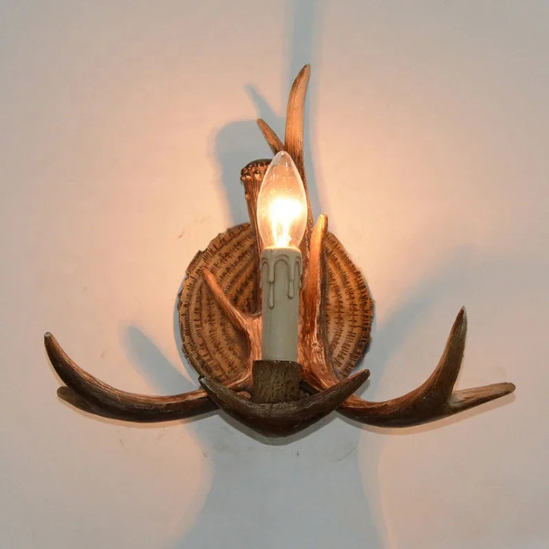 COLIN American Antlers Wall Light LED Retro Creative Living Room Bedroom Corridor Villa Small Wooden House Decorative Light
COLIN American Antlers Wall Light LED Retro Creative Living Room Bedroom Corridor Villa Small Wooden House Decorative Light