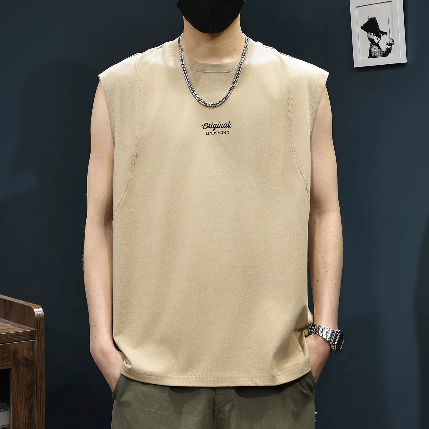 Kazuki Kuraii Pure Cotton Loose Fit Men's Tank Top Fitn Sle Svel T-irt Casual Summer Youth Faion
Kazuki Kuraii Pure Cotton Loose Fit Men's Tank Top Fitn Sle Svel T-irt Casual Summer Youth Faion