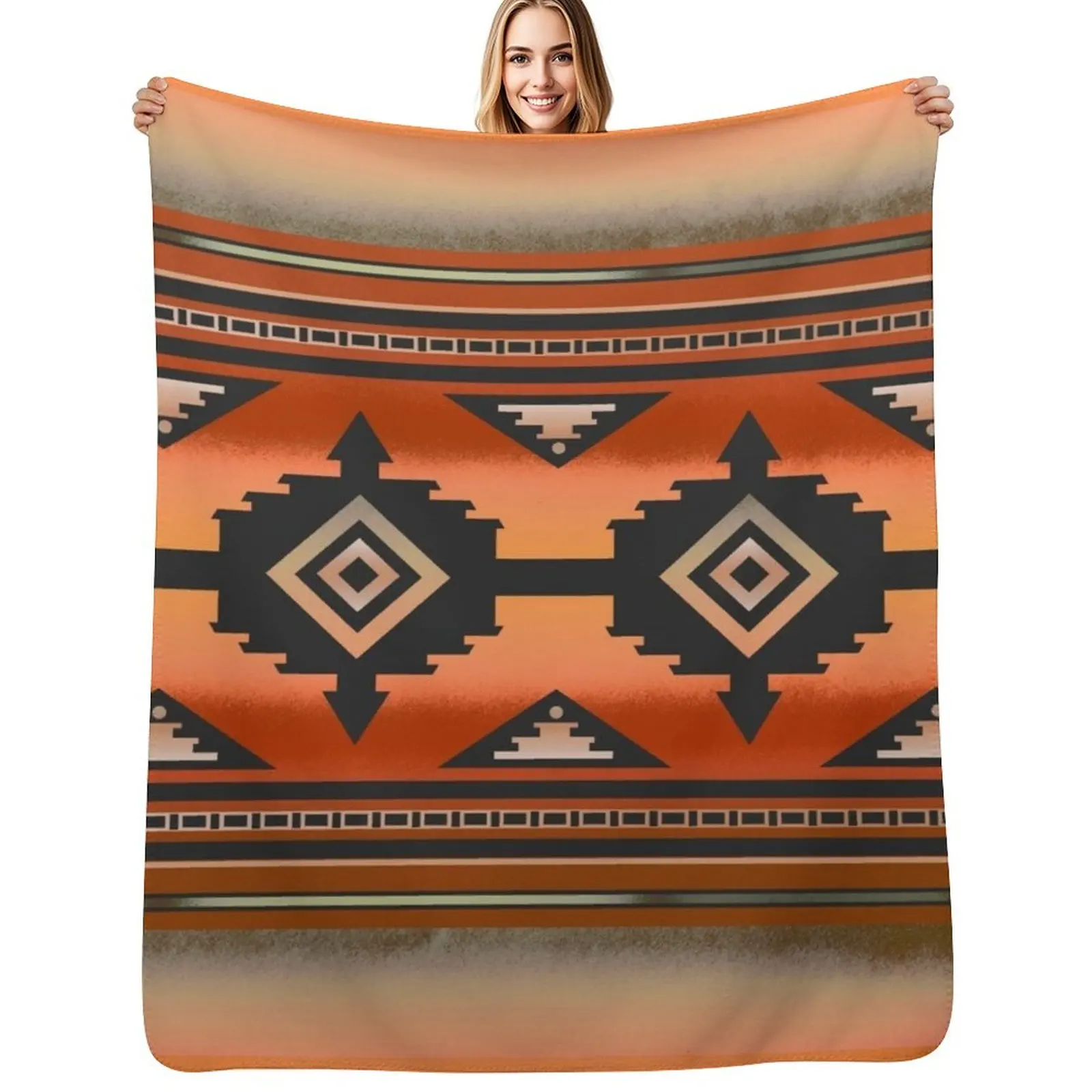 Canyon Navajo Rust Throw Blanket Ultra Plush Cozy Blanket for Napping Sleeping
Canyon Navajo Rust Throw Blanket Ultra Plush Cozy Blanket for Napping Sleeping