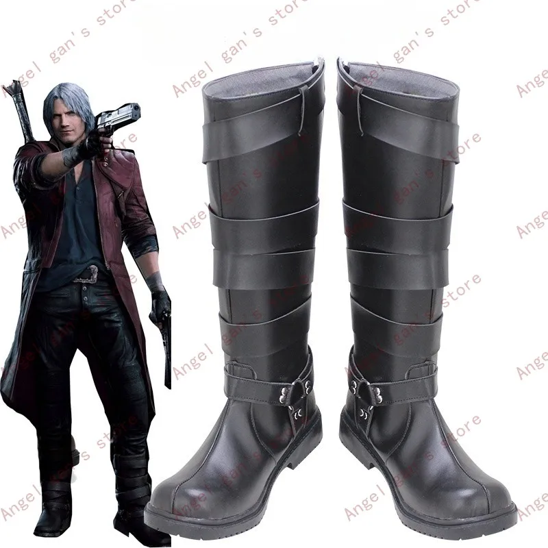 Devilmaycry DMC 6 Dante Cosplay Costume Shoes Black Handmade Faux Leather Halloween Party Boots
Devilmaycry DMC 6 Dante Cosplay Costume Shoes Black Handmade Faux Leather Halloween Party Boots