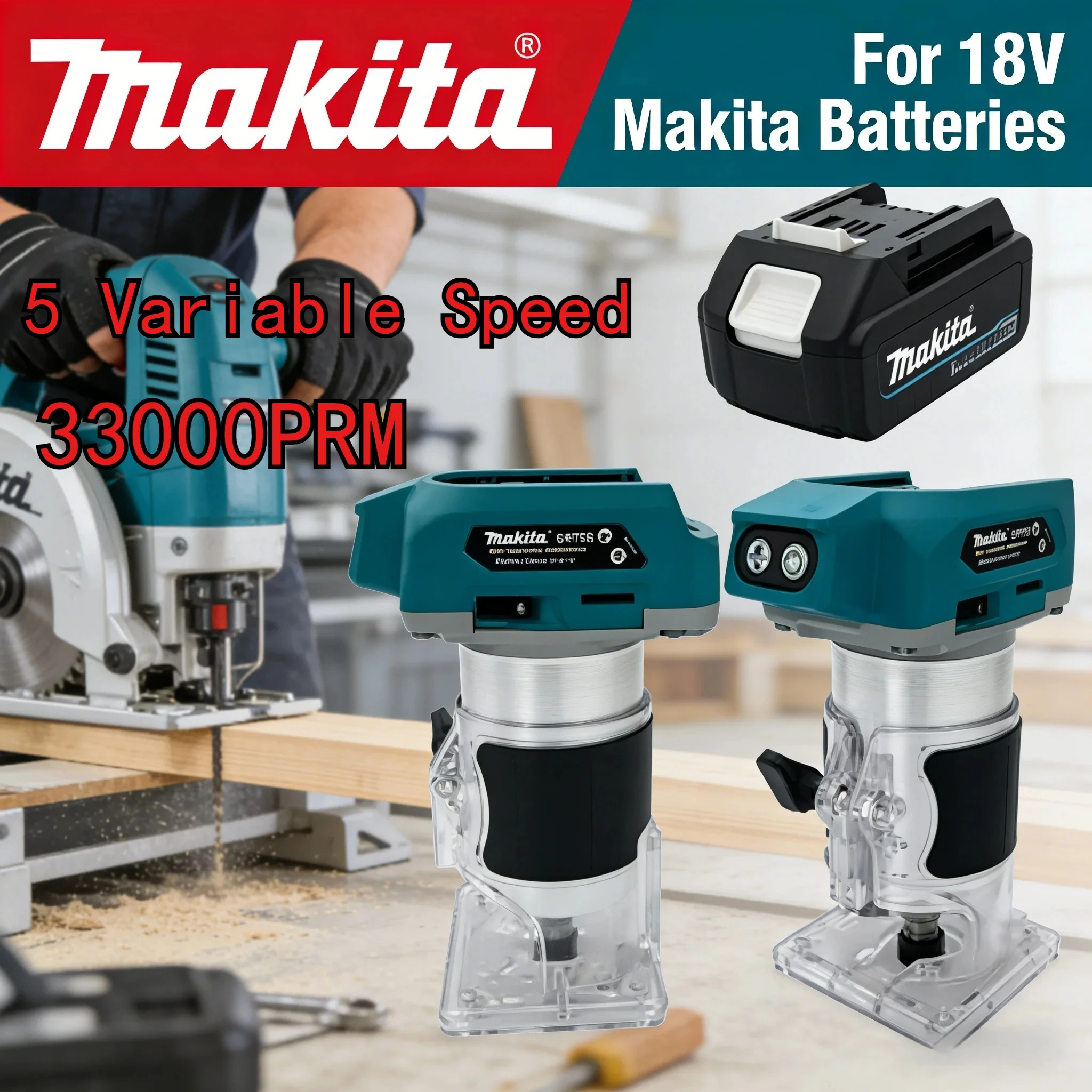 Makita DRT50 brushless woodworking machine rechargeable edge slotting engravingtrimmer machine cordless power tool
Makita DRT50 brushless woodworking machine rechargeable edge slotting engravingtrimmer machine cordless power tool