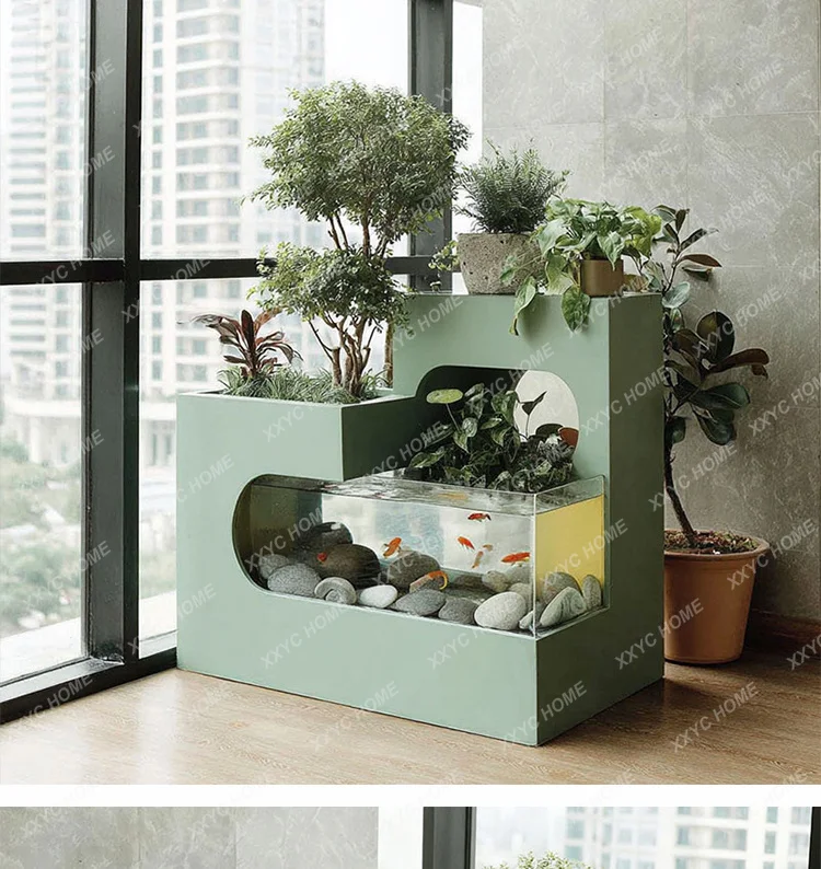 R Stainless Steel Circulating Water Fish Pond Flower Box Courtyard Outdoor Balcony Garden Waterscape Landscape Fish Tank
R Stainless Steel Circulating Water Fish Pond Flower Box Courtyard Outdoor Balcony Garden Waterscape Landscape Fish Tank