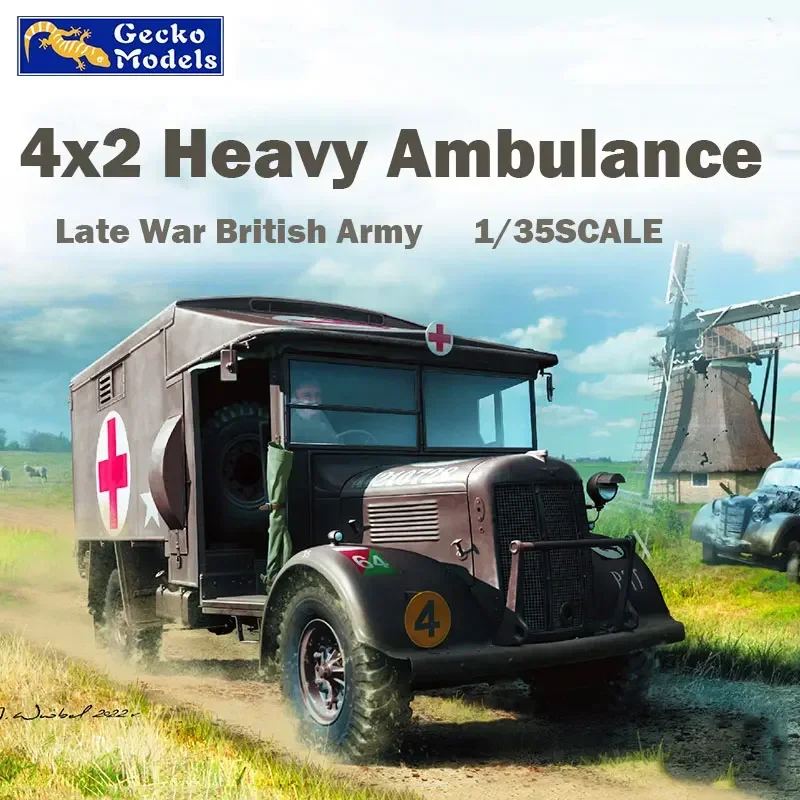 Gecko Model Kit Military Assembly Model Kit 35GM0069 Late World War II British 4x2 Heavy Ambulance 1/35
Gecko Model Kit Military Assembly Model Kit 35GM0069 Late World War II British 4x2 Heavy Ambulance 1/35