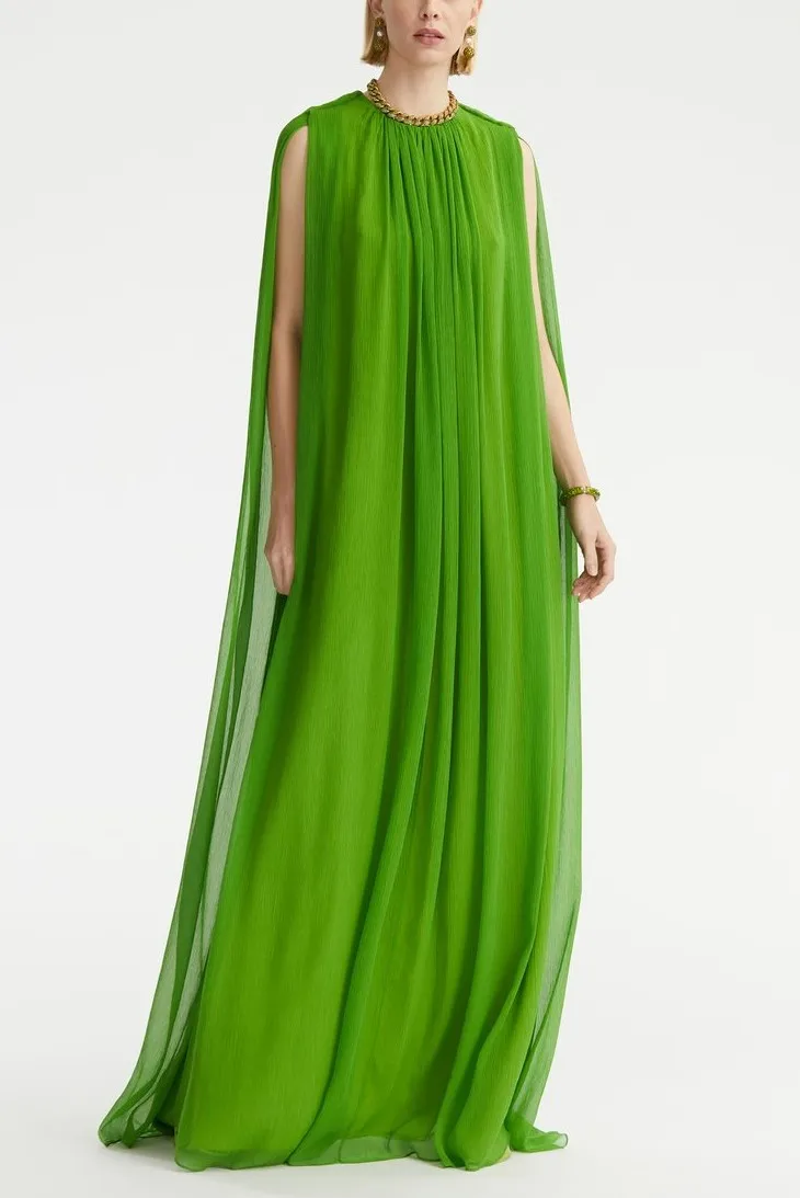 Women's Sleeveless Long Dress Flowy Chiffon Loose A-Line Skirt Design Sense Oversize Swing Zipper round Neck Single Piece Spring
Women's Sleeveless Long Dress Flowy Chiffon Loose A-Line Skirt Design Sense Oversize Swing Zipper round Neck Single Piece Spring