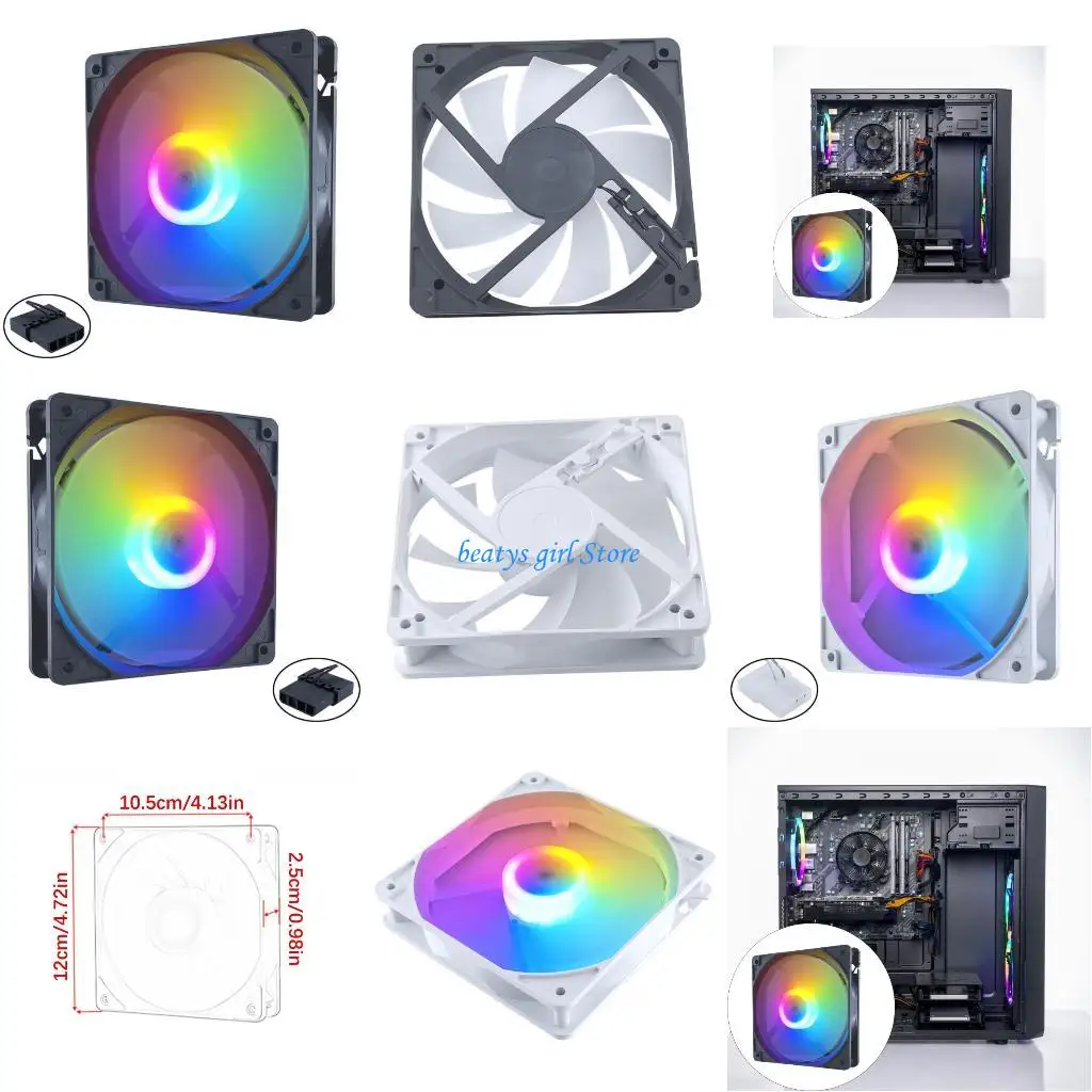 C7AB 12cm Computer Case Fan with Color LED 45CFM Quiet Color Lighting
C7AB 12cm Computer Case Fan with Color LED 45CFM Quiet Color Lighting