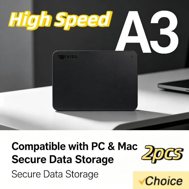 Toshiba For OEM A3 Expansion HDD Drive Disk 500GB 1TB 2TB USB3.0 External HDD 2.5 Inch Portable External Hard Disk BOX 2PCS
Toshiba For OEM A3 Expansion HDD Drive Disk 500GB 1TB 2TB USB3.0 External HDD 2.5 Inch Portable External Hard Disk BOX 2PCS