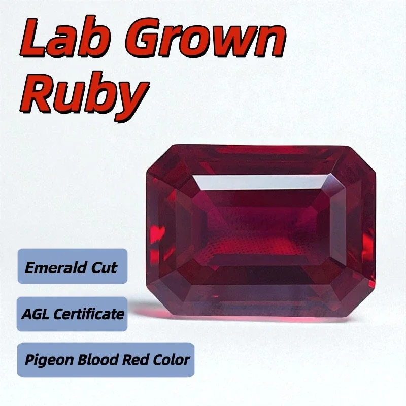Lab Grown Ruby Emerald Cut Pigeon Blood Red High-quality DIY Charms Jewelry Making Main Materials Selectable Certificate
Lab Grown Ruby Emerald Cut Pigeon Blood Red High-quality DIY Charms Jewelry Making Main Materials Selectable Certificate