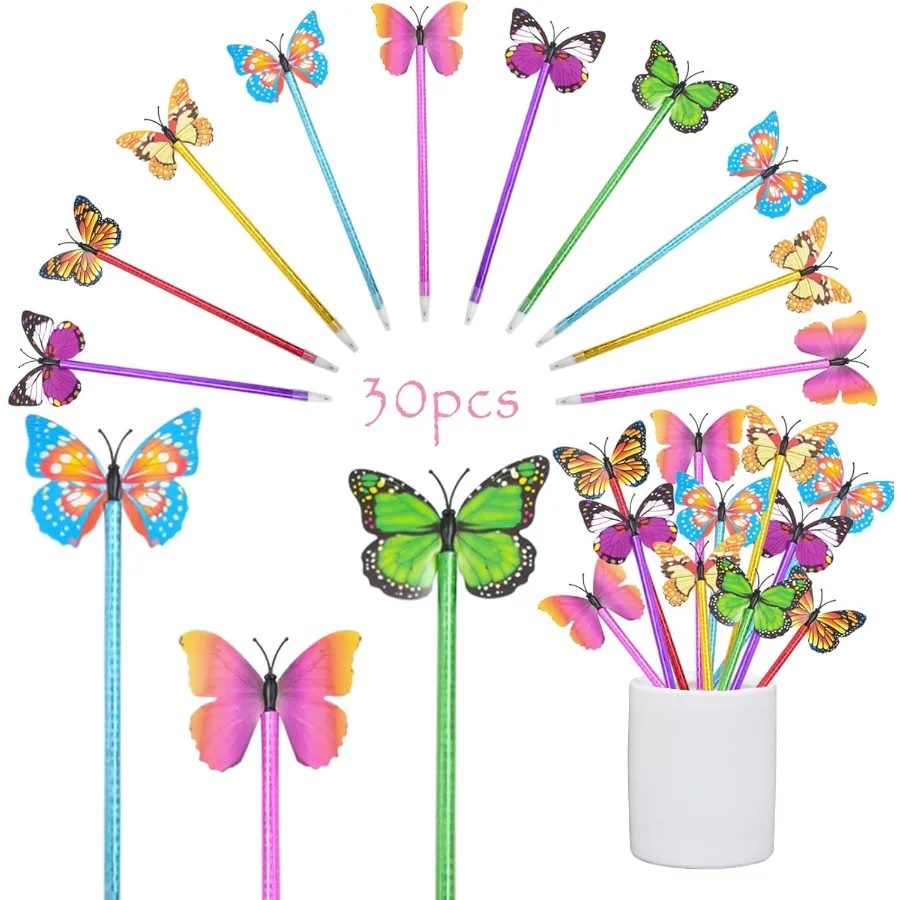 30 Pcs Butterfly Pens Bulk Novelty Pens Butterfly Party Favo Gifts Fancy Pens for Women Teacher Girls Cute Pen Back To School S
30 Pcs Butterfly Pens Bulk Novelty Pens Butterfly Party Favo Gifts Fancy Pens for Women Teacher Girls Cute Pen Back To School S