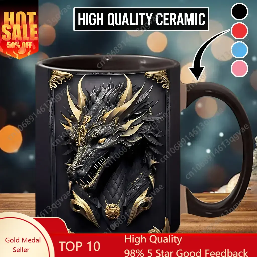 2D Sublimation Black Dragon Coffee Mug Lava Fire Dragon Accent Mug 11 Oz Ceramic Mugs Water Drinking Tee Juice Cups
2D Sublimation Black Dragon Coffee Mug Lava Fire Dragon Accent Mug 11 Oz Ceramic Mugs Water Drinking Tee Juice Cups