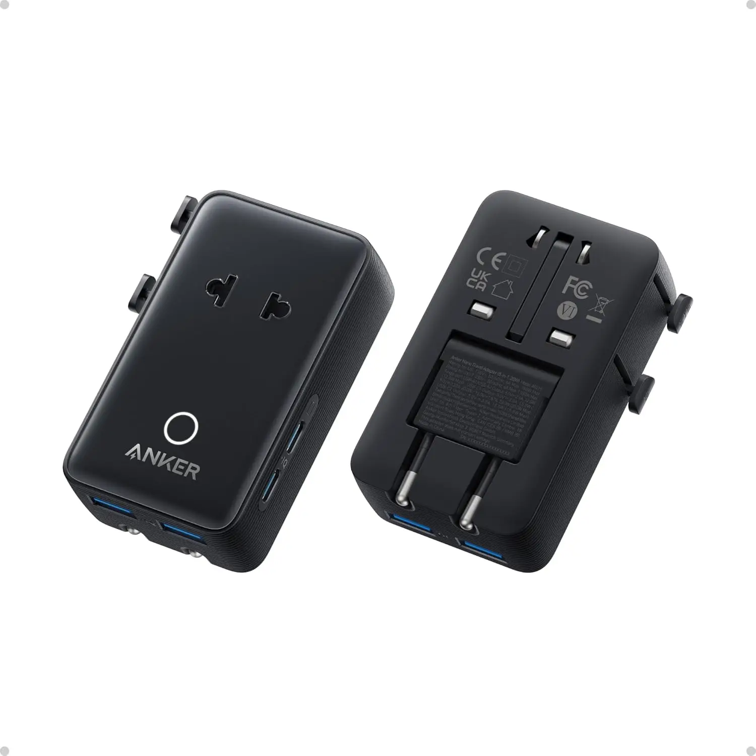 5-Port Travel Adapter, 20W USB C Charger, Universal Plug for 200+ Countries, Compact Power Adapter for iPhone 16, Not a Voltage
5-Port Travel Adapter, 20W USB C Charger, Universal Plug for 200+ Countries, Compact Power Adapter for iPhone 16, Not a Voltage