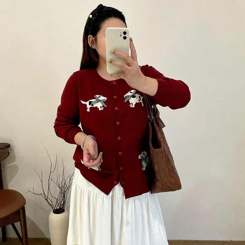 plus Size Women's round Ne Knitted Sweater Embroidered Dog Pattern Casual Loose Fit Spring Sle Sweet Sle Polyester Fiber
plus Size Women's round Ne Knitted Sweater Embroidered Dog Pattern Casual Loose Fit Spring Sle Sweet Sle Polyester Fiber
