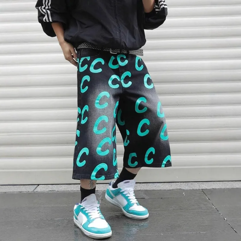 Goth Print Wide Leg Jeans for Men Clothing Street Hip Hop Vintage Baggy Jeans Men Clothes Casual Loose Sweatshirt Pants Jeans
Goth Print Wide Leg Jeans for Men Clothing Street Hip Hop Vintage Baggy Jeans Men Clothes Casual Loose Sweatshirt Pants Jeans