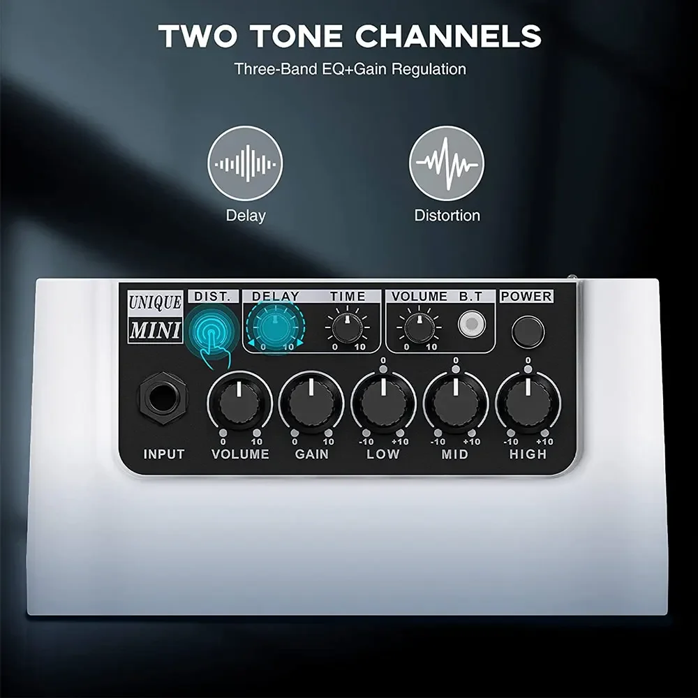 Best Seller Electric Guitar 10W Rechargeable Electric Guitar Amplifier Speaker With 3-Band EQ, Distortion Channel, Bluetooth
Best Seller Electric Guitar 10W Rechargeable Electric Guitar Amplifier Speaker With 3-Band EQ, Distortion Channel, Bluetooth