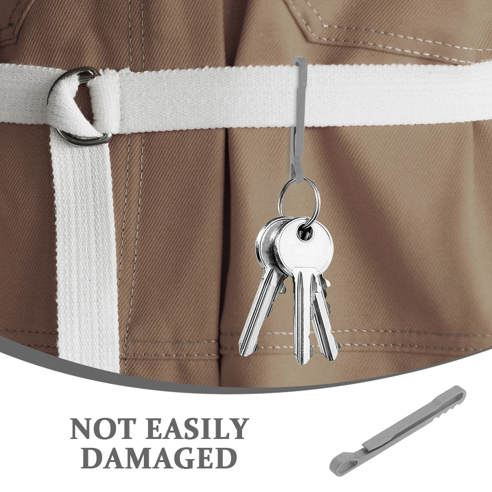 Carabiner Titanium Alloy Keychain Clip Clips Heavy Duty for Keys Silver Fob Holder Organizer
Carabiner Titanium Alloy Keychain Clip Clips Heavy Duty for Keys Silver Fob Holder Organizer