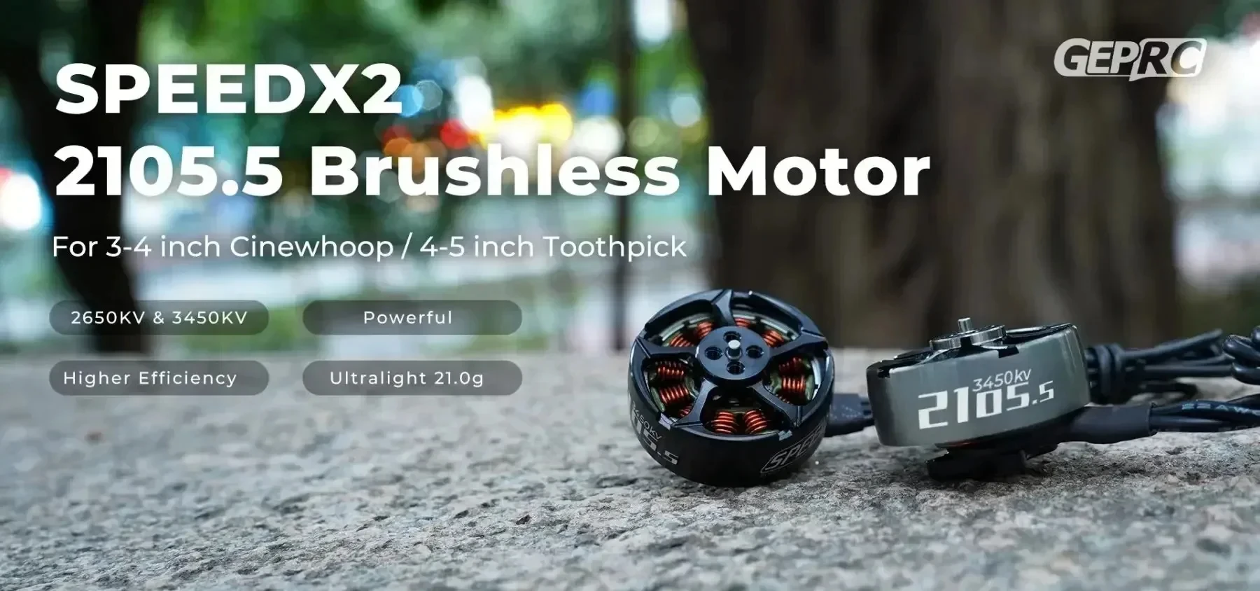 New GEPRC SPEEDX2 2105.5 Brushless Motor 3450KV 2650KV 3-4S Motor 1.5mm for 3-5inch Toothpick Mini Long Range Drones
New GEPRC SPEEDX2 2105.5 Brushless Motor 3450KV 2650KV 3-4S Motor 1.5mm for 3-5inch Toothpick Mini Long Range Drones