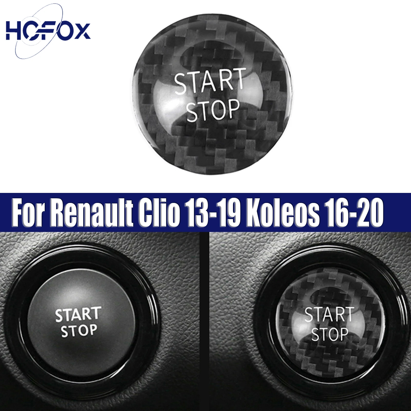 Carbon Fiber One-Click Start Sticker Trim For Renault Clio 13-19 Koleos 16-20
Carbon Fiber One-Click Start Sticker Trim For Renault Clio 13-19 Koleos 16-20