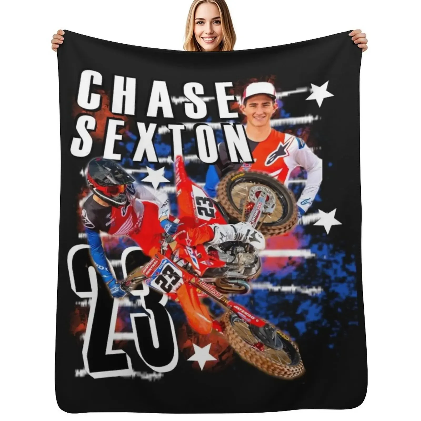 Chase Sexton #23Motocross Supercross- SUPERCROSS CHAMPION SUPERSTAR SUNDAYS TSHIRT Throw Blanket Quilt Hair Blankets
Chase Sexton #23Motocross Supercross- SUPERCROSS CHAMPION SUPERSTAR SUNDAYS TSHIRT Throw Blanket Quilt Hair Blankets