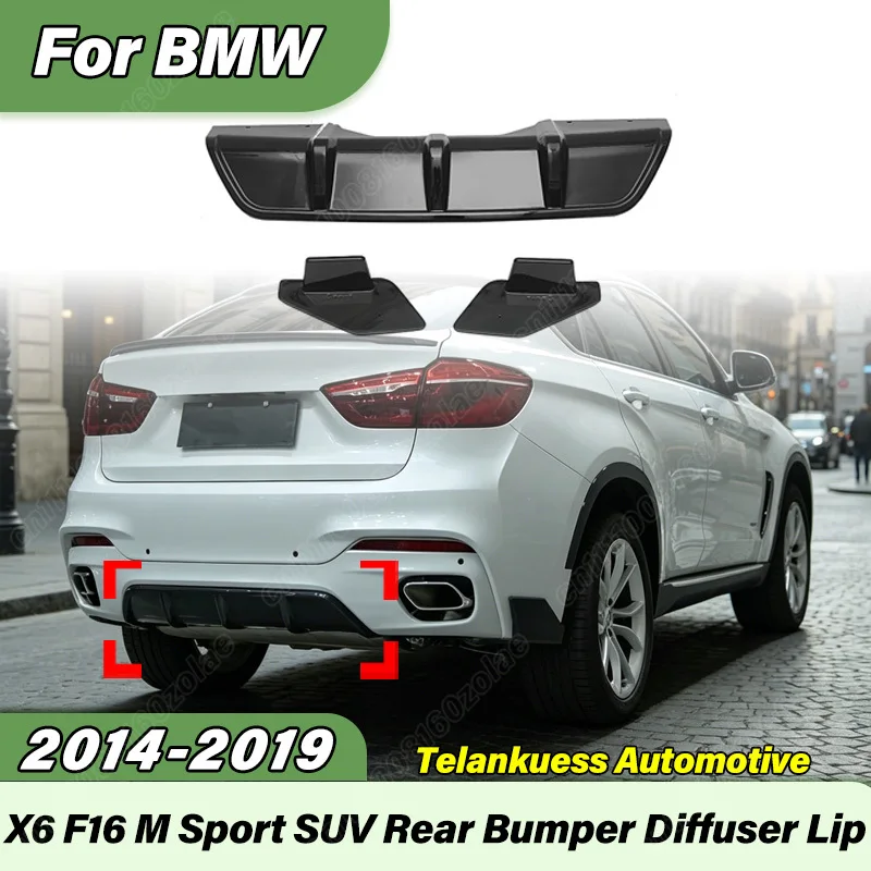 For BMW X6 BMW F16 2014 2015 2016 2017 2018 2019 Automobile MP Style Rear Bumper Diffuser Sports Racing Rear Valance Body Kit
For BMW X6 BMW F16 2014 2015 2016 2017 2018 2019 Automobile MP Style Rear Bumper Diffuser Sports Racing Rear Valance Body Kit