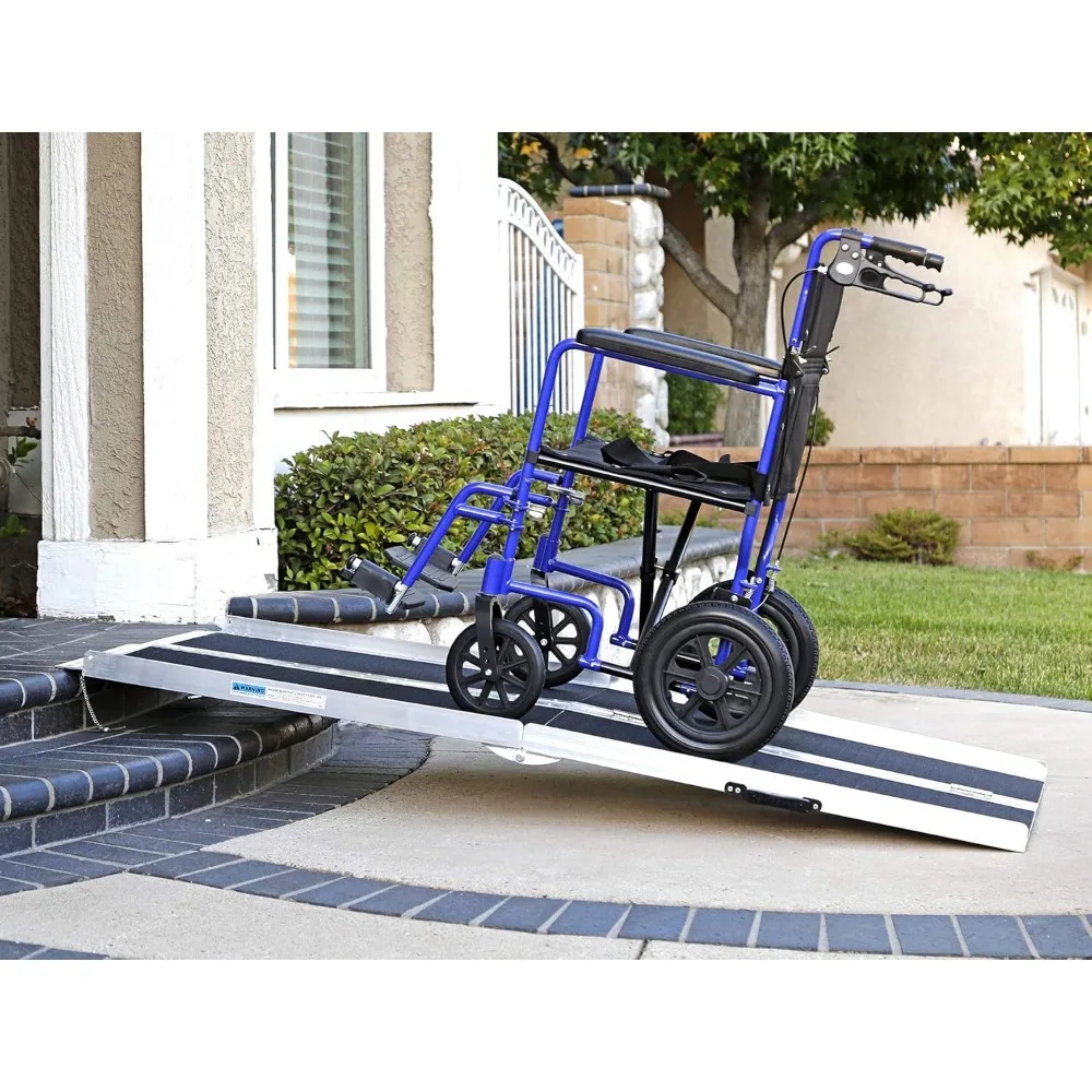 6' (72" X 31") Extra Wide Non-Skid Aluminum Wheelchair Scooter Loading Ramp 6FT, Lightweight Folding Portable Traction Ramp
6' (72" X 31") Extra Wide Non-Skid Aluminum Wheelchair Scooter Loading Ramp 6FT, Lightweight Folding Portable Traction Ramp