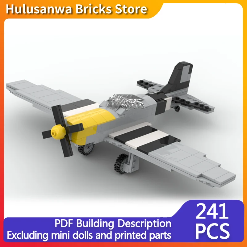 P-51 Military Fighter Jets Model MOC Building Bricks War Equipment Modular Technology Gifts Holiday Assemble Children Toys Suit
P-51 Military Fighter Jets Model MOC Building Bricks War Equipment Modular Technology Gifts Holiday Assemble Children Toys Suit