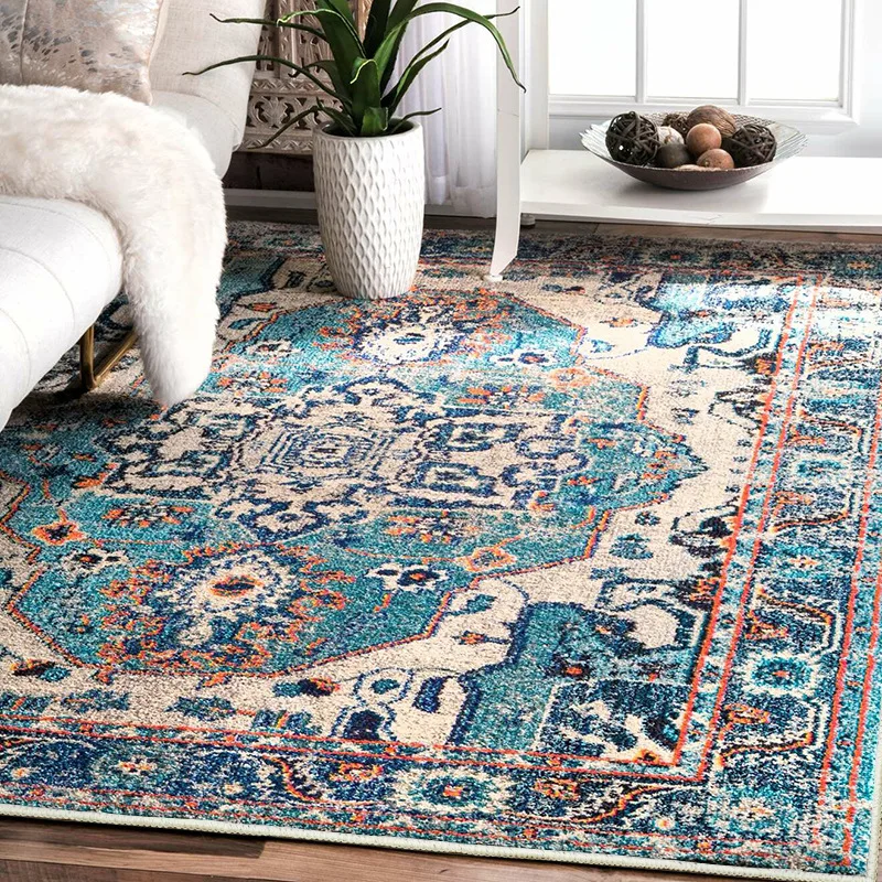American Carpets Living Room Decor Soft Persian Rug for Bedroom Bedside Home Vintage Coffee Table Carpet Kitchen Mats Alfombra
American Carpets Living Room Decor Soft Persian Rug for Bedroom Bedside Home Vintage Coffee Table Carpet Kitchen Mats Alfombra