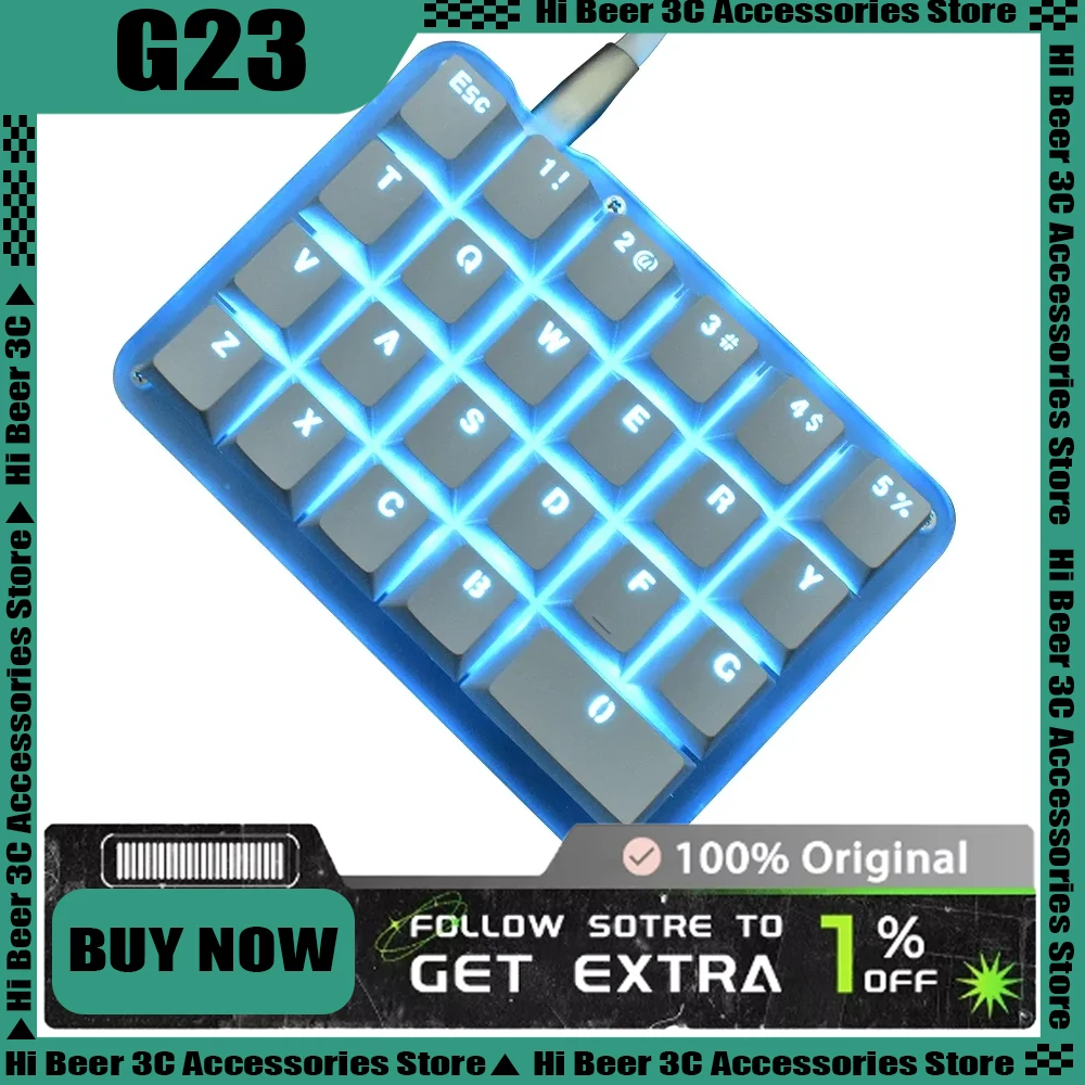 G23/E24s 23-key Custom Macro Programming Keyboard One-handed Designer Drawing Ergonomics Mini Mechanical Keyboard Fashion
G23/E24s 23-key Custom Macro Programming Keyboard One-handed Designer Drawing Ergonomics Mini Mechanical Keyboard Fashion
