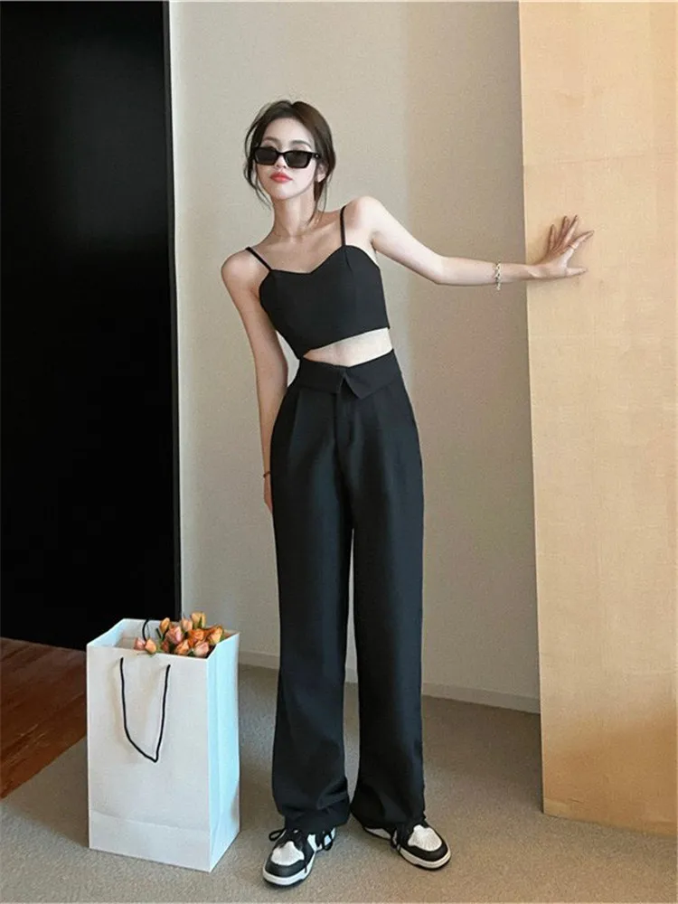 Suit Pants Black Versatile Casual Pants Women's Summer 2022 New High Waist Slim And Wide Leg Pants
Suit Pants Black Versatile Casual Pants Women's Summer 2022 New High Waist Slim And Wide Leg Pants