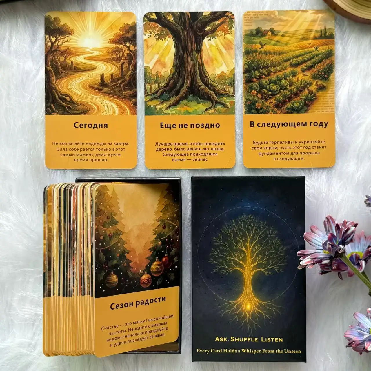 Russian Oracle Cards Deck, 54 Cards with A Box, Time Theme, Daily Reading & Reflection, Russian Tarot Cards, Card Games, 12*7cm
Russian Oracle Cards Deck, 54 Cards with A Box, Time Theme, Daily Reading & Reflection, Russian Tarot Cards, Card Games, 12*7cm