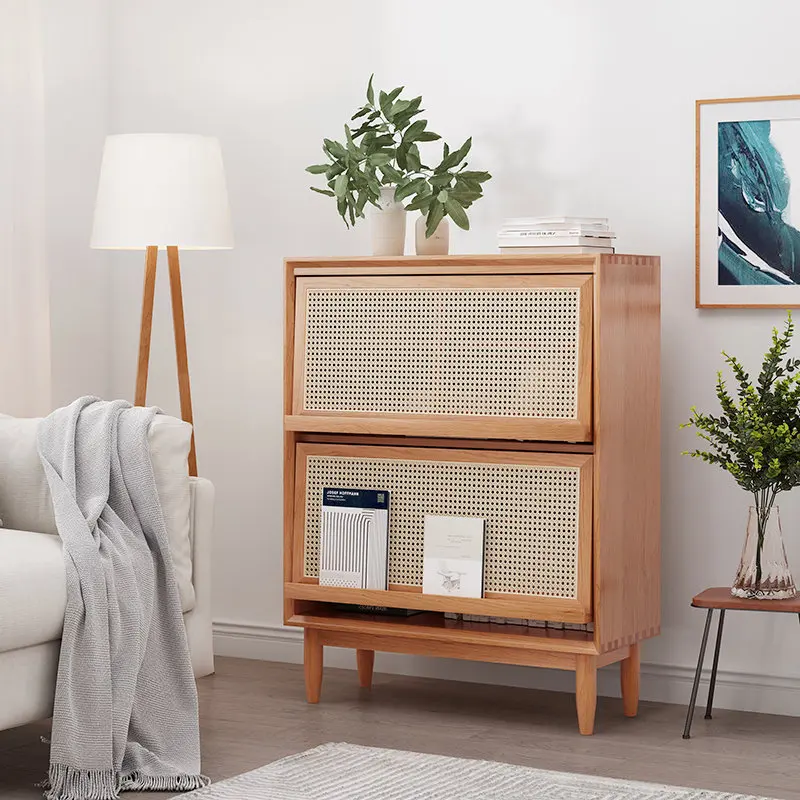 Nordic solid wood bookcase small apartment magazine cabinet modern living room multi-functional side cabinet free rattan storage
Nordic solid wood bookcase small apartment magazine cabinet modern living room multi-functional side cabinet free rattan storage