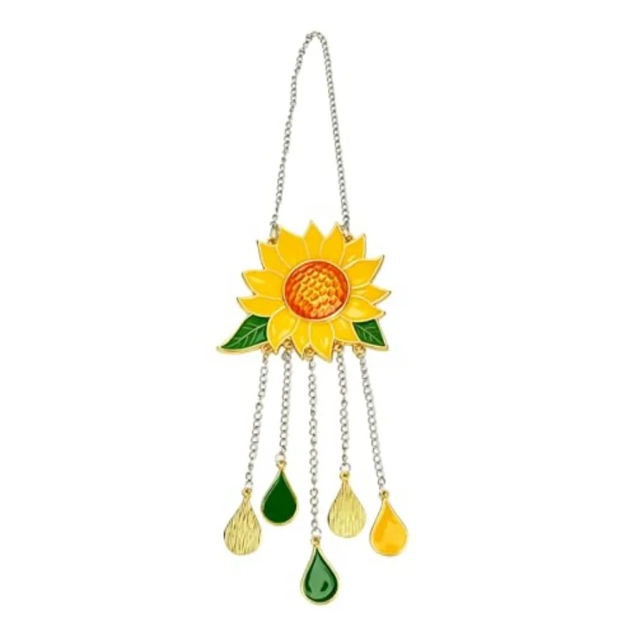 Sunflower Wind Chimes Ornaments, Mini Beautiful Stained Glass Window Hanging Panel Decoration with Chain for Home Panel Patio P
Sunflower Wind Chimes Ornaments, Mini Beautiful Stained Glass Window Hanging Panel Decoration with Chain for Home Panel Patio P