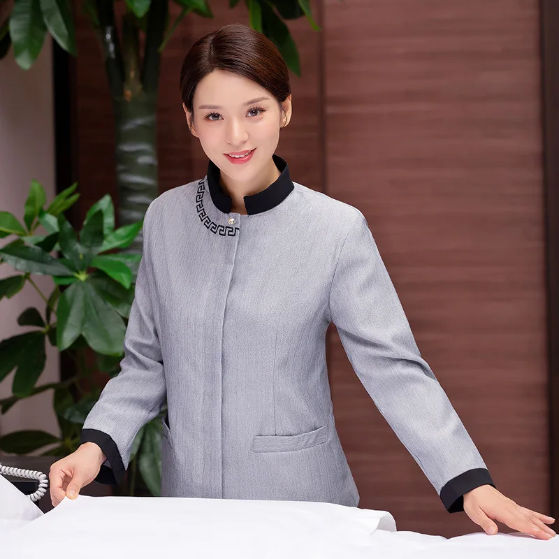 Hotel Room Cleaning Uniform Long Sleeve Autumn Winter Outfit Mall Community Property Cleaner Hospital Women's Cleaning Workwear
Hotel Room Cleaning Uniform Long Sleeve Autumn Winter Outfit Mall Community Property Cleaner Hospital Women's Cleaning Workwear