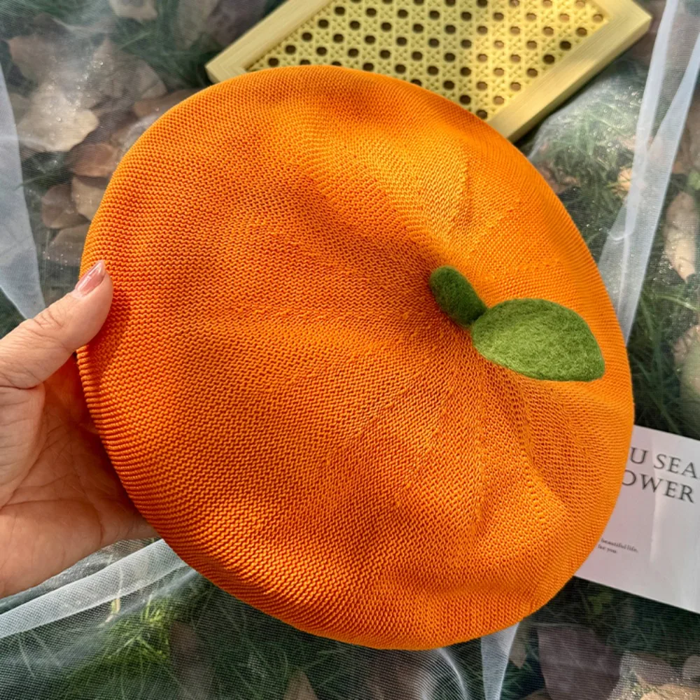 Fashion Funny Orange Berets Creative Cute Tomato Cap Vintage Casual Painter Hat Street
Fashion Funny Orange Berets Creative Cute Tomato Cap Vintage Casual Painter Hat Street