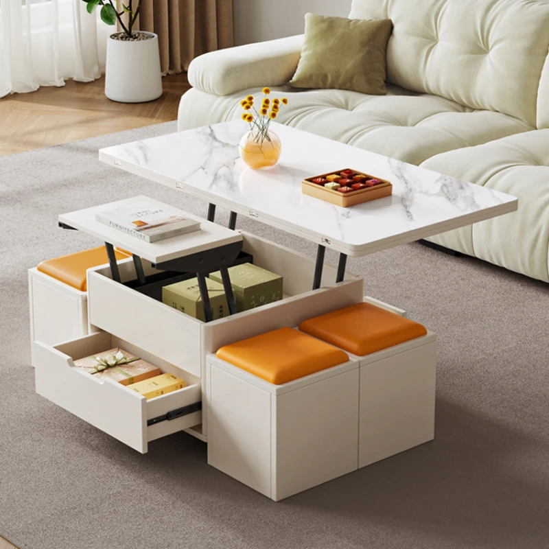 White Adjustable Design Coffee Table Storage Square Shelf Living Room Coffee Table Home Hotel Tavolino Da Salotto Furniture
White Adjustable Design Coffee Table Storage Square Shelf Living Room Coffee Table Home Hotel Tavolino Da Salotto Furniture