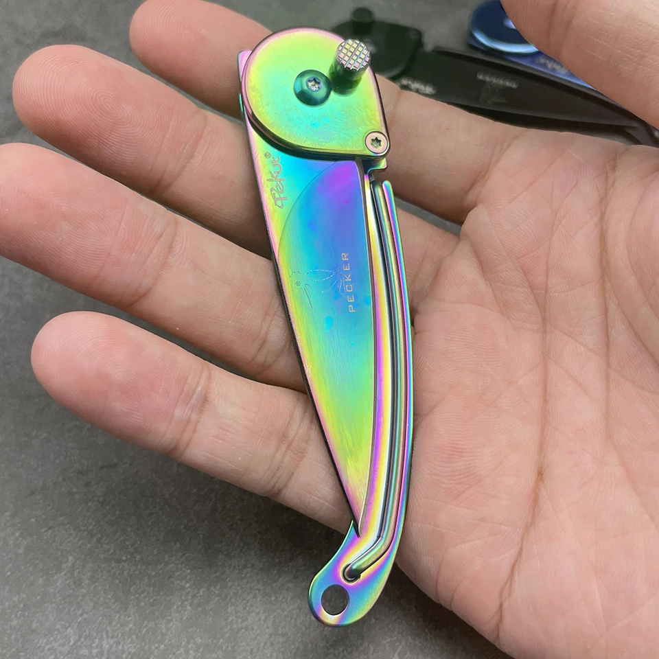 Tekut LK5063 Pecker Folding Knife with 7Cr17MoV Stainless Steel Blade EDC Outdoor Pocket Knife with Pocketclip
Tekut LK5063 Pecker Folding Knife with 7Cr17MoV Stainless Steel Blade EDC Outdoor Pocket Knife with Pocketclip