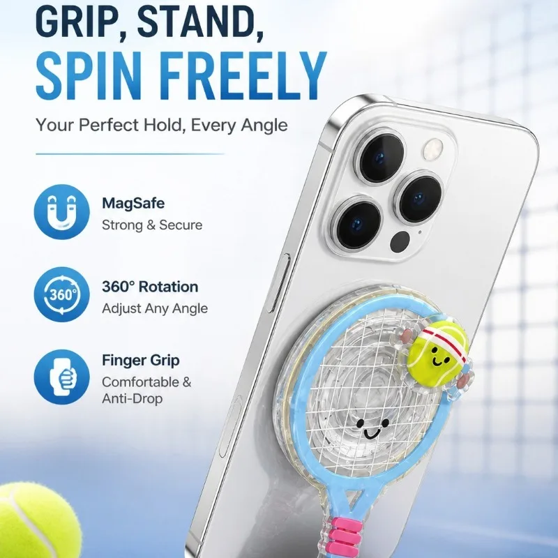 Rotatable Tennis Ball Shaped Phone Bracket Retractable Lazy Portable Finger Ring Buckle Suction Stand Magsafe Compatible
Rotatable Tennis Ball Shaped Phone Bracket Retractable Lazy Portable Finger Ring Buckle Suction Stand Magsafe Compatible