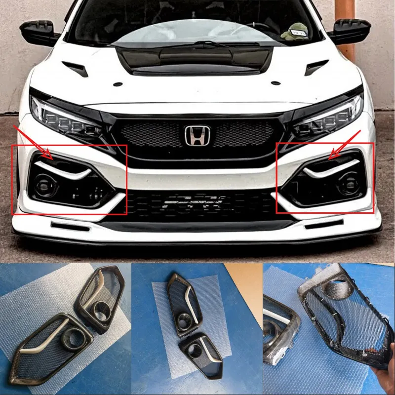 For Honda Civic Hatchback FK7 Front Fog Light Cover Replacement Carbon Fiber
For Honda Civic Hatchback FK7 Front Fog Light Cover Replacement Carbon Fiber